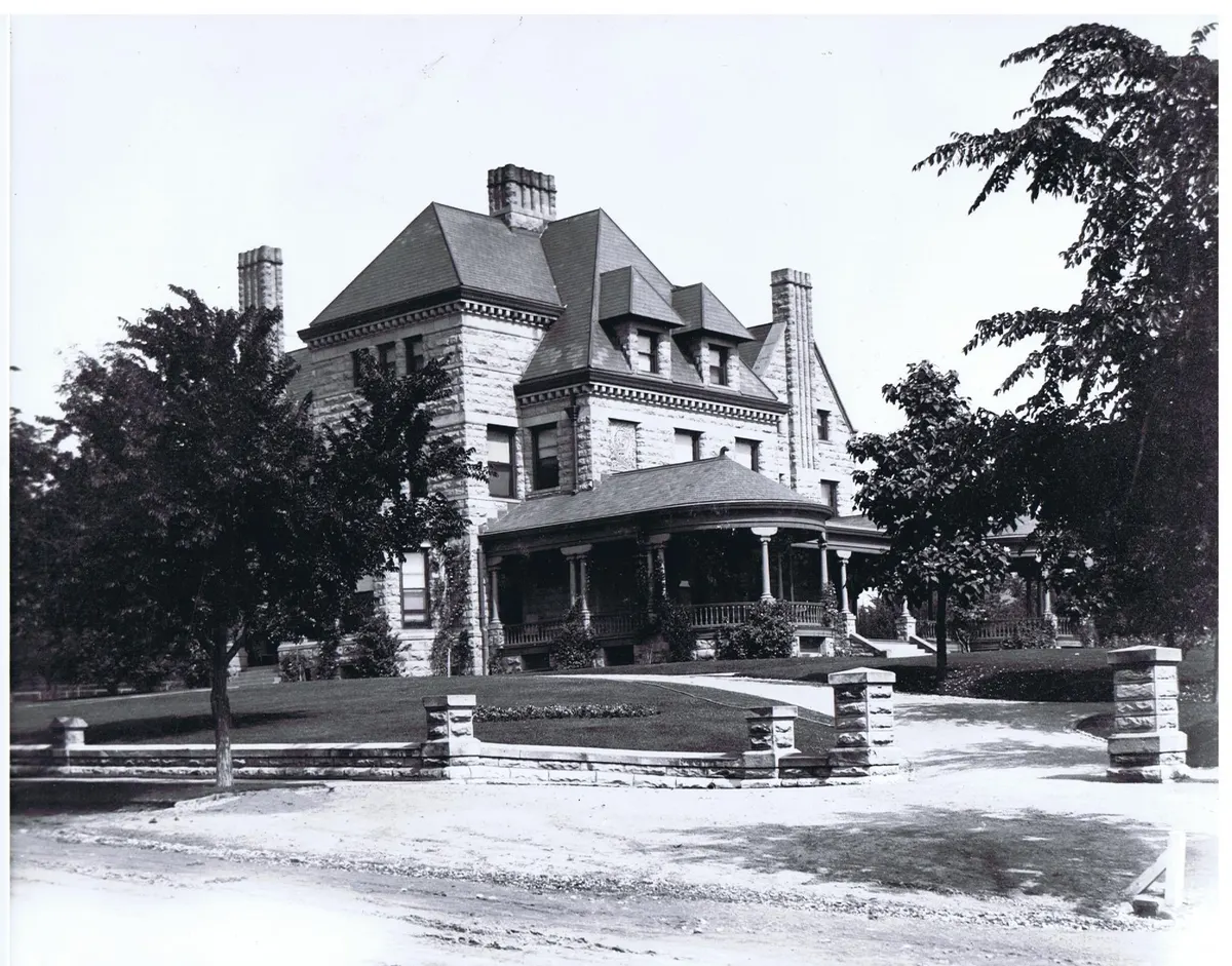 Historic photograph of Rosemount from the south